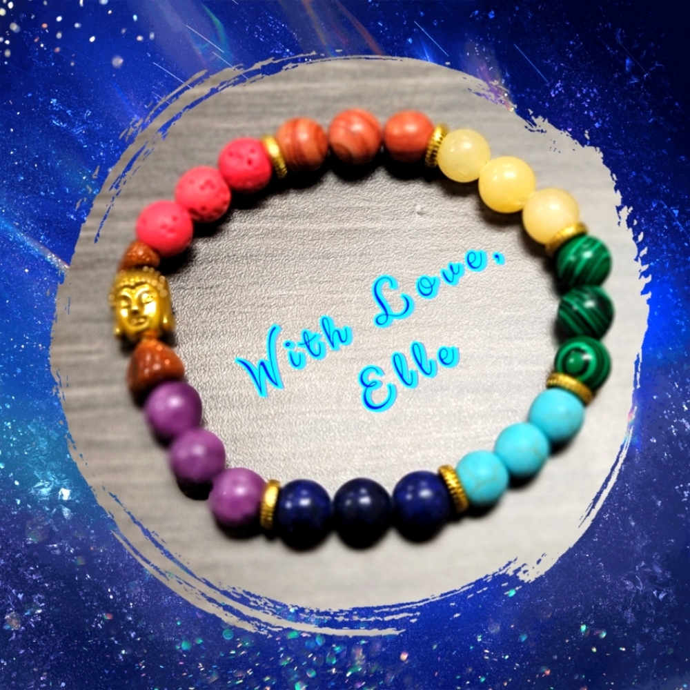 Handmade Beaded Stretch Bracelet - Picture 1 of 1